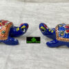 0114CRH- METAL MEENA TORTOISE ( SET OF 2 )