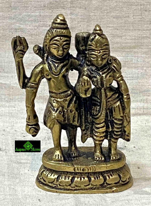 0264CRH- BRASS SHIV PARVATI