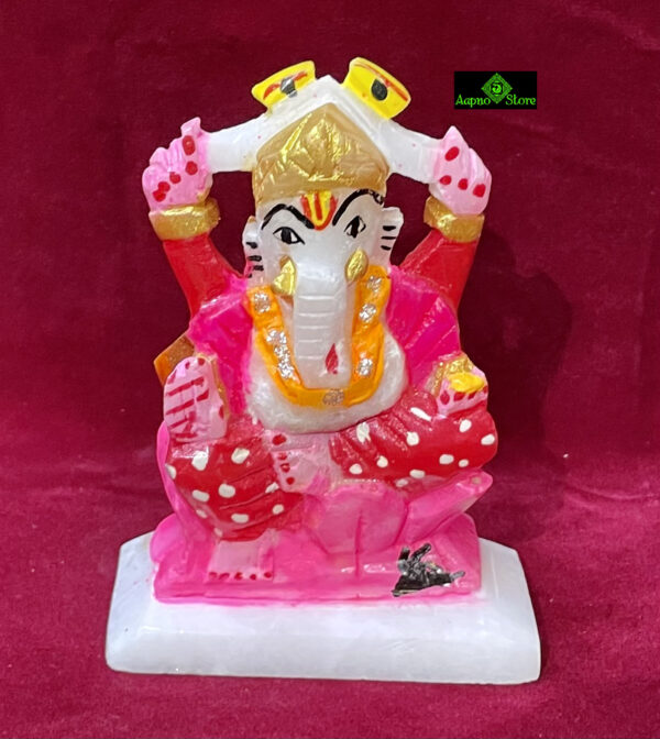 0110CRH- 4" STONE GANESH PAINTED